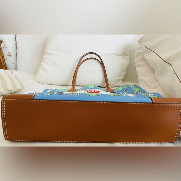 Brand New with Tag Tory Burch Large Ella Tote Bag, super pretty and vibrant!❤️ - Picture 5 of 7